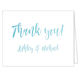 Blue Ombre Foldover Thank You Note Cards Image 3 of 3